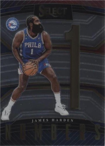 2022-23 Panini Select Basketball Card - James Harden “Numbers