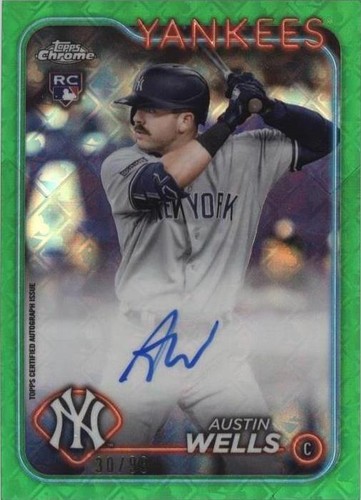 2024 Topps Chrome Logofractor Edition - Austin Wells #RCA-AW