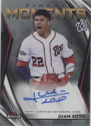 2021 Topps Finest - Juan Soto #FMA-JS