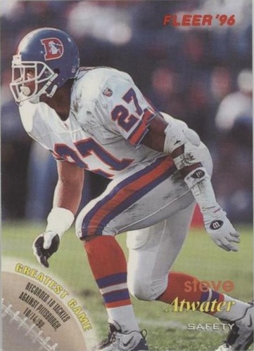1996 Fleer Shell FACT Steve Atwater #10