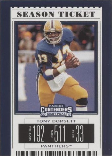 2019 Panini Contenders Draft Picks Tony Dorsett #97