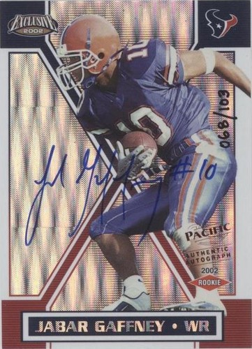 2002 Pacific Exclusive Jabar Gaffney #193