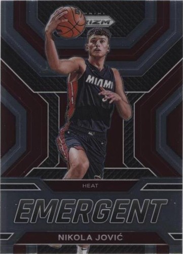 Nikola Jović RC auto silver prizm 2022-23 Panini Mosaic Nikola Jovic Silver Prizm Rookie