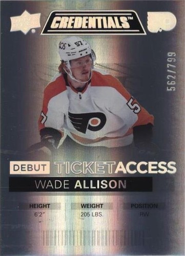2021-22 Upper Deck Credentials - Wade Allison #111
