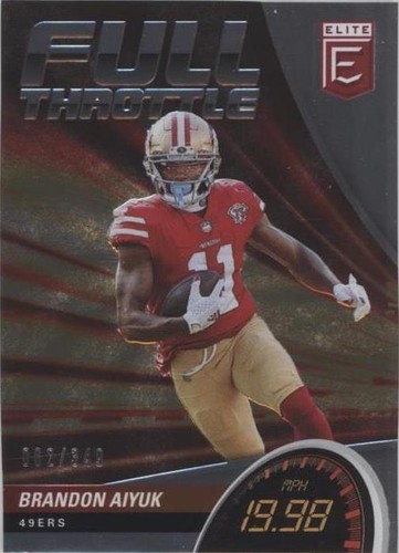 2022 Panini Donruss Elite Brandon Aiyuk #FT17