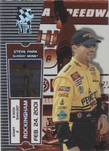 2001 Press Pass VIP - Steve Park #X20