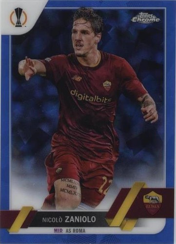 2022-23 Topps Chrome Sapphire Edition UEFA Club Competitions Nicolo Zaniolo #51