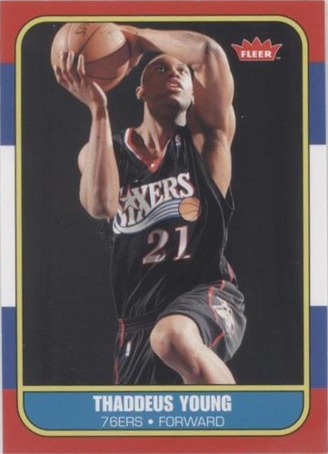 2007-08 Fleer - Thaddeus Young #86R-161