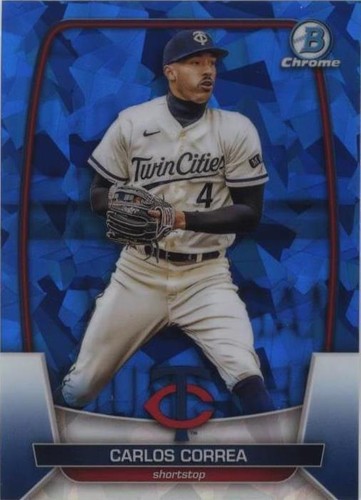 その他 CARLOS CORREA bowman refractor auto CARLOS CORREA 2024 BOWMAN CHROME GOLD REFRACTOR PARALLEL 36