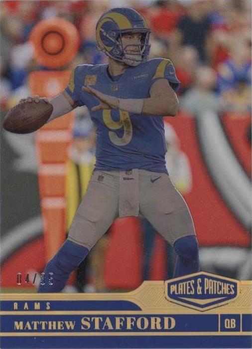 2023 Panini Plates & Patches Matthew Stafford #89