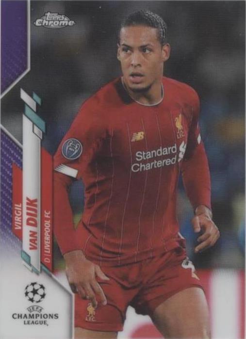 2019-20 Topps Chrome UCL - Purple Refractor #50 Virgil Van Dijk /250