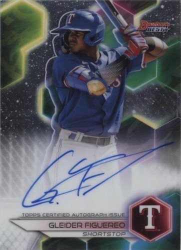 【限定150枚】Gleider Figuereo　auto 1st Gleider Figuereo #BP-59 2023 Bowman Prospects Texas Rangers