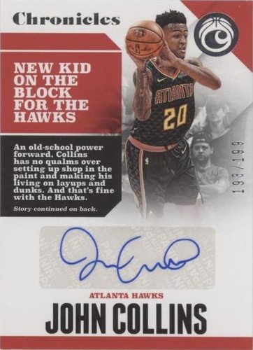 2017-18 Panini Chronicles - John Collins #CA-JCL
