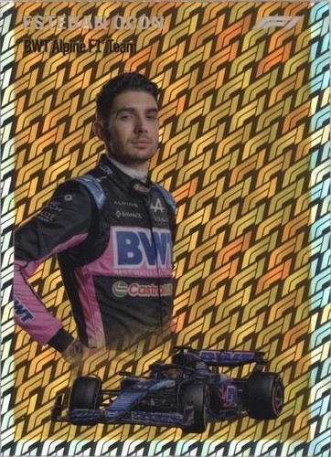 2020 TOPPS CHROME F1 ESTEBAN OCON 1954 WORLD ON WHEELS GOLD