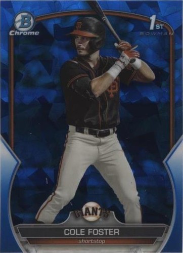 2023 Bowman Chrome Draft Sapphire Edition - Cole Foster #BDC-128