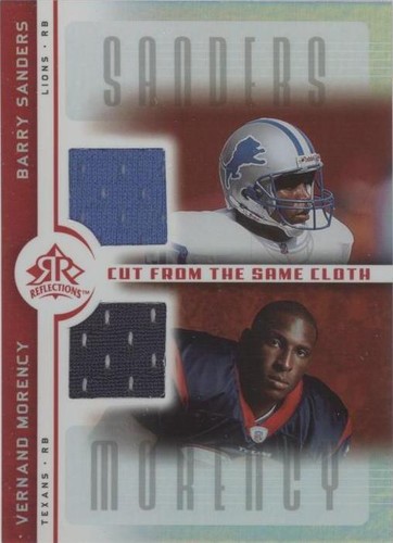 2005 Upper Deck Reflections Barry Sanders Vernand Morency #CC-SM