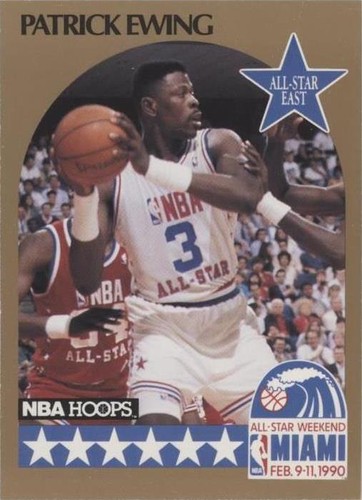 NBAカード　panini Patrick Ewing 1of1 All 4 Cards - HOF Rare Vintage 1990 Nba Hoops Mint Condition
