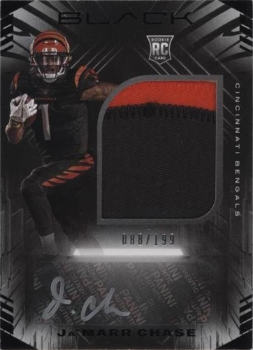 2021 Panini Black Ja'Marr Chase #212