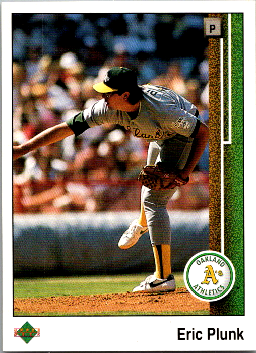 1989 Upper Deck Baseball Eric Plunk #353 Oakland Athletics