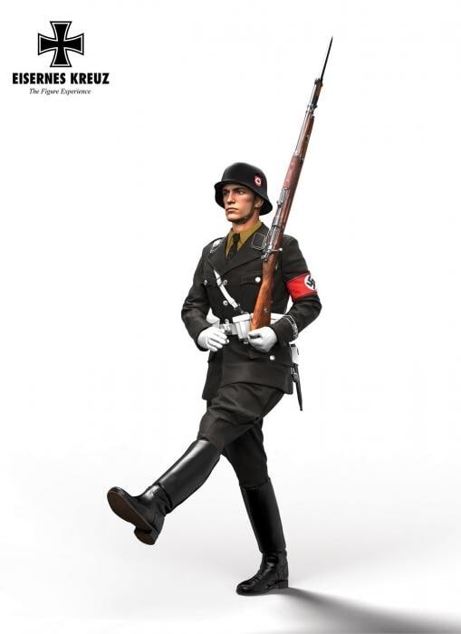 WW2 German soldier, Diorama UNPAINTED 1/35, 1/72 or 1/32 scale