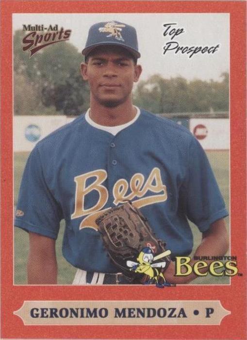 1999 Multi-Ad Sports Midwest League Top Prospects - Geronimo Mendoza #4