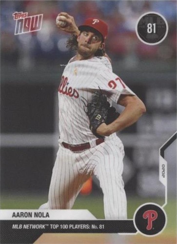 2020 Topps Now MLB Network Top 100 Players - Aaron Nola #MN81