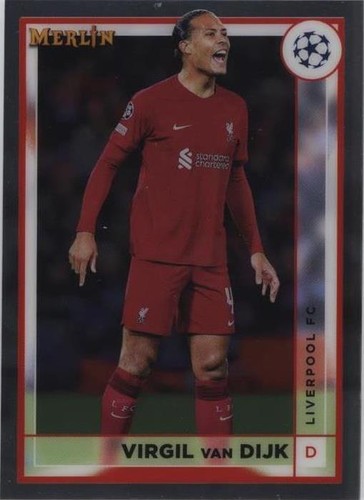 2024-25 Topps UEFA Virgil Van Dijk Autograph Magenta Lava
