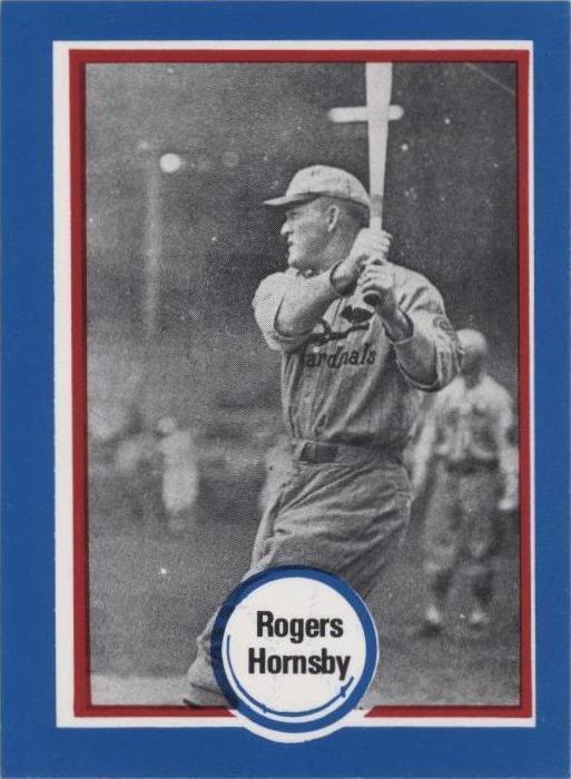 Salón de la Fama del Béisbol Shakey's 1976 - Rogers Hornsby #27