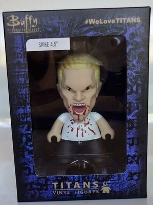 Spike 4.5'' Titans Vinyl Figure Exclusive White Shirt Nerd Block Edition Buffy