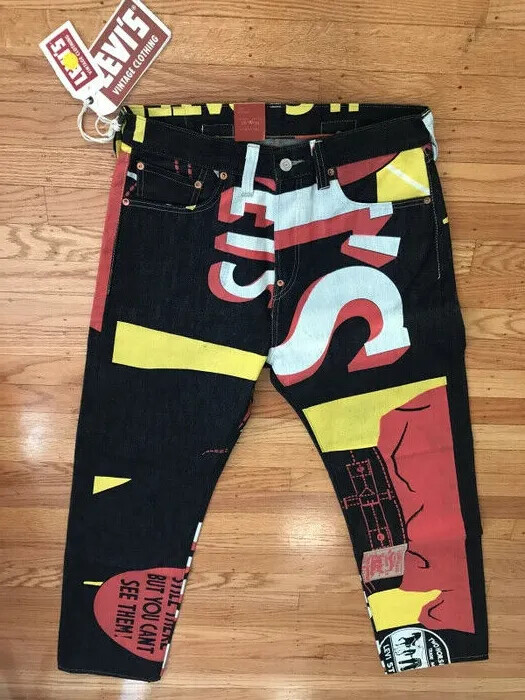 LVC LEVI'S VINTAGE CLOTHING 1937 BANNER PAINTED 501 RIGID