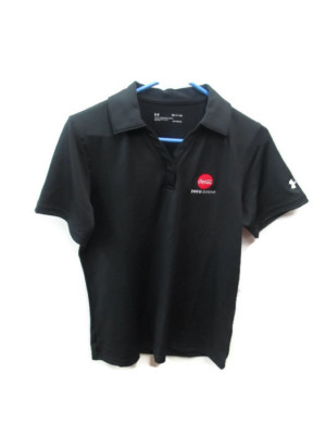 Coca-Cola Zero Sugar Under Armour Ladies Black Polo Size Small- BRAND NEW