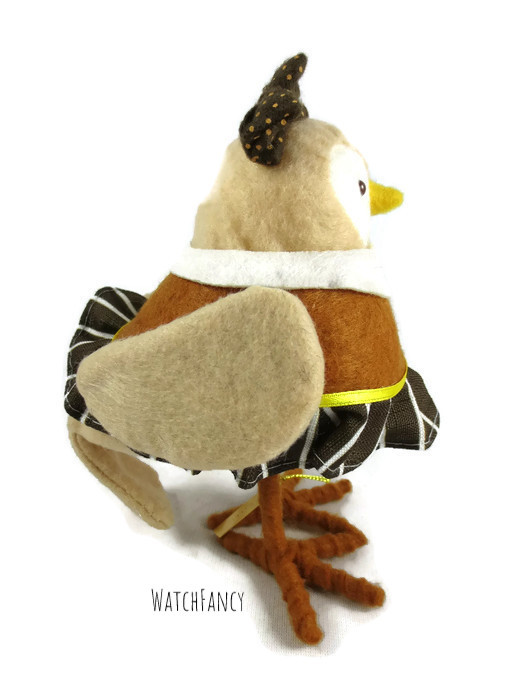 2018 Featherly Friends Juniper Fabric Bird Figurine Target Thanksgiving Decor
