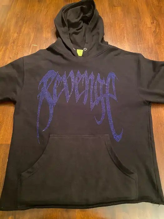 Revenge F&F Blue Bejeweled Heartbreak Hoodie | eBay