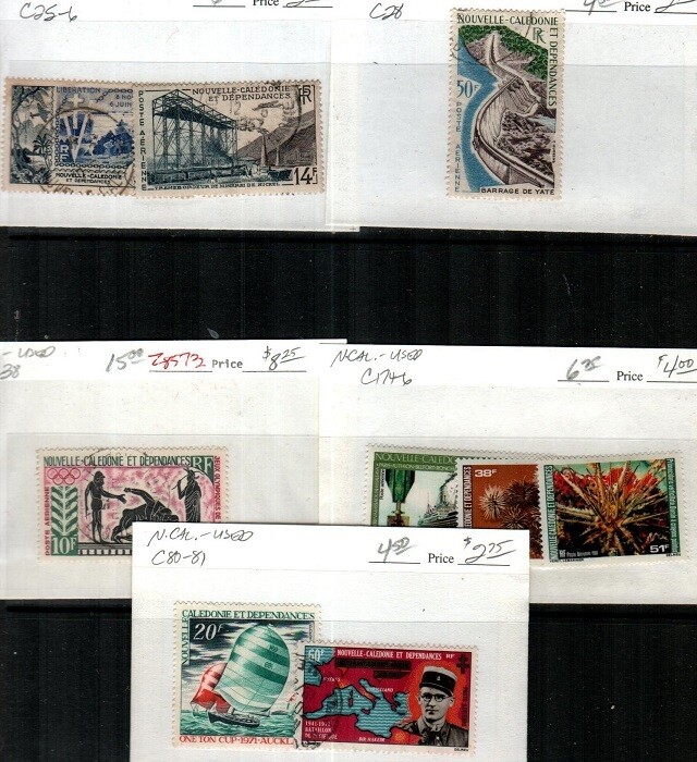New Caledonia Scott C25-6, C28, C38, C80-1, C174-6 Used New Caledonia Scott C25-6, C28, C38, C80-1, C174-6 Used