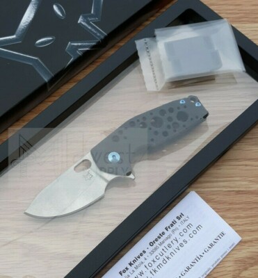 Fox Suru Framelock Folding Knife 2.25'' M390 Stainless Blade Carbon Fiber Handle