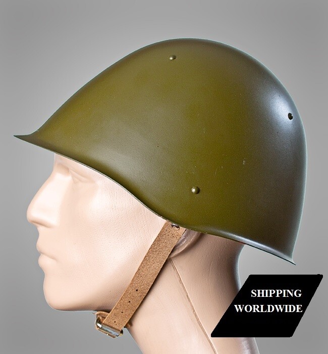 Original USSR Military Soviet Army SSh 68 Type Steel Helmet Size 2 Russian USED