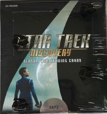 Star Trek Discovery Season 2 Trading Cards Sealed Box, 2 Autographs & 1 Relic