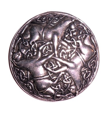 Vintage 3 Roman Style Horses Pin / Brooch