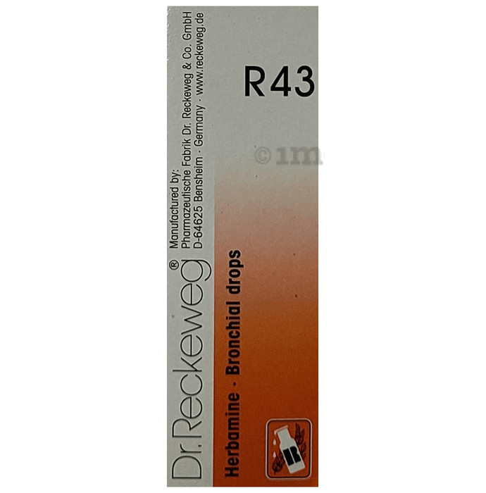 Dr Reckeweg R43 Drops 22ml Pack Made in Germany OTC Homeopathic Drops
