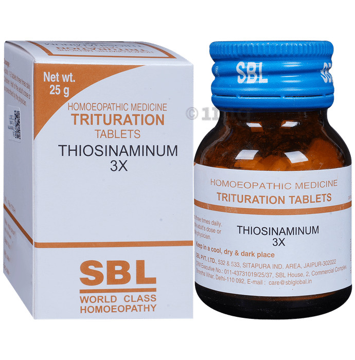 SBL Thiosinaminum Trituration Tablet 3X /25 gm /