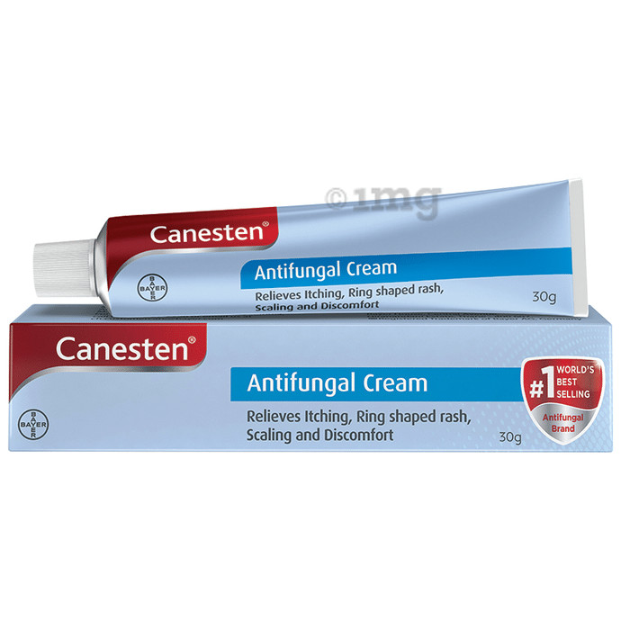 Canesten Anti-Fungal Cream 30g For Itching, Ring Shaped Rash, Scaling & Discomft
