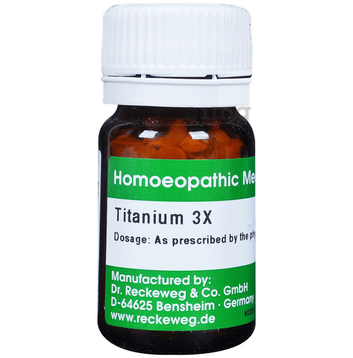 Dr. Reckeweg Germany Homeopathy Titanium Metallicum 3X Trituration 20g
