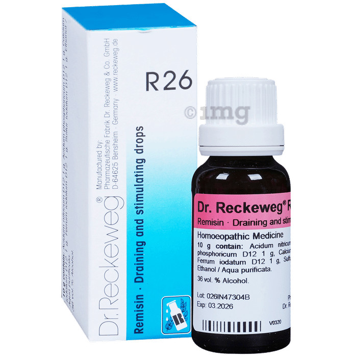 Dr. Reckeweg R26 Draining & Stimulating Drops 22 ml, Fast Shipping