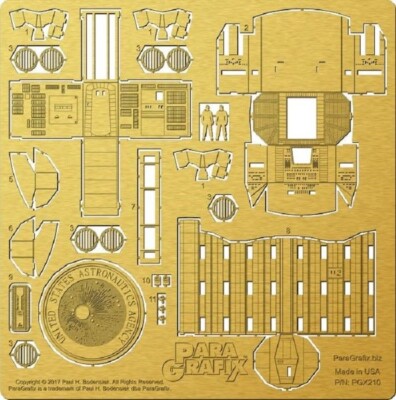 Paragrafix 210  1/144 Discovery XD1 Full Cockpit & Airlock Photo-Etch Set