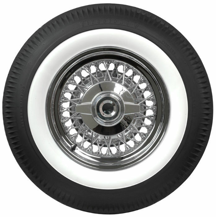 Oldtimer 15'' wheel white wall 2+2 set tyre insert trim baby moon...