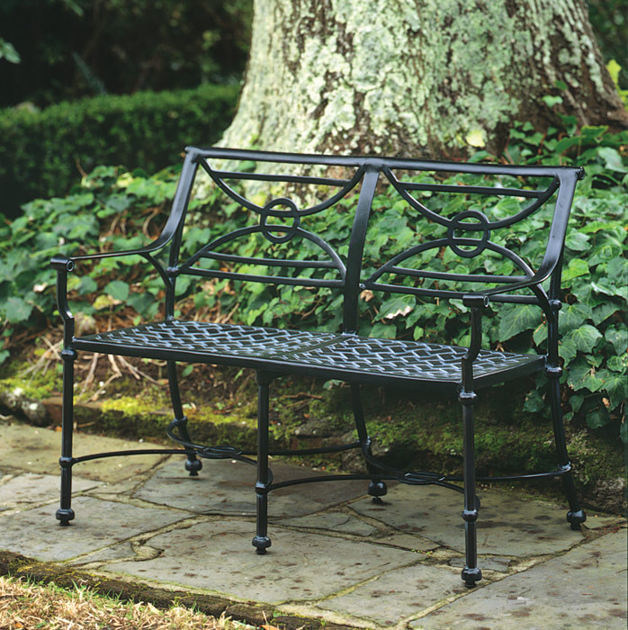 Outdoor Garden Patio Cast Aluminum Victorian French Seating Park Bench