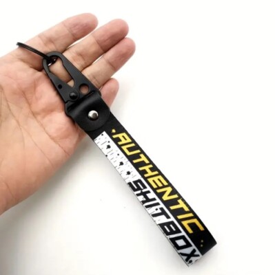 Authentic Shitbox Lanyard Wrist Strap Hook Clip Key Tag Keychain Car Motorcycle