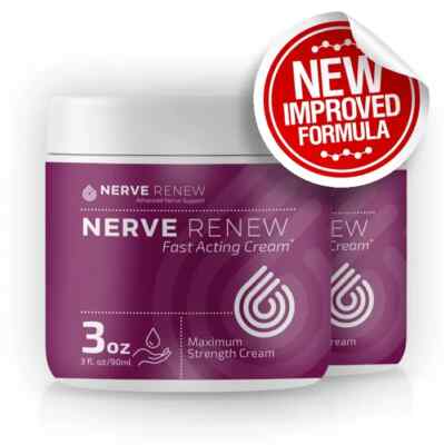 LARGER 3 OZ Pain Relief LIFE RENEW CREAM Fast-Acting Nerve Cream All-Natural