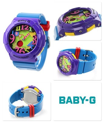 Casio Baby-G Neon Illuminator Ladies Watch BGA-131-6B | eBay