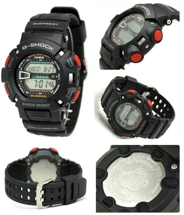 Casio G-Shock Mens Watch Mudman G9000-1 G9000-1V Black Digital Free Post | eBay